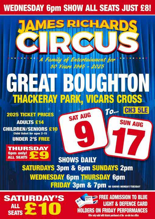 Chestertourist.com - James Richards Circus Page One